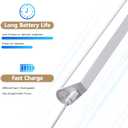 VAVOFO 15.7 Inch Light Bar with Hand Wave, 3 Colors, Stepless Dimming, Adjustable Mirror Lights,3000mAh Rechargeable Makeup Light, Magnetic Wall Lights for Cabinet,Kitchen,Closet,Desk