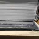 DUMGTIF Queen Size Platform Bed Frame with Velvet Upholstered Headboard and Sturdy Wooden Slats Support,Mattress Foundation，Easy Assembly, No Box Spring Needed,Slip Resistant (Grey, Queen)