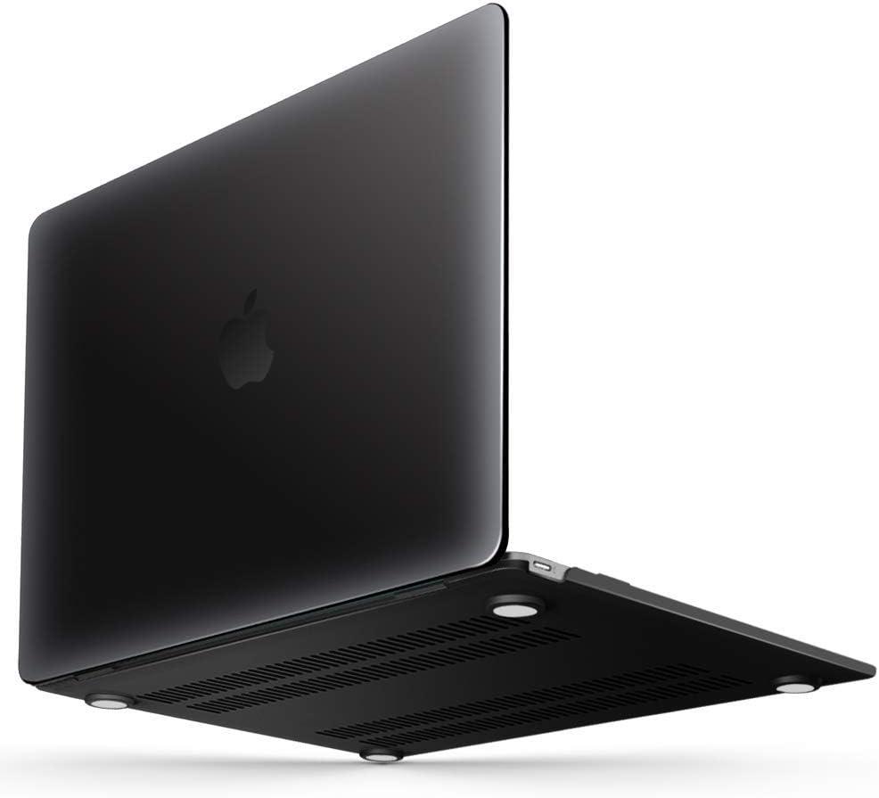 IBENZER Compatible with MacBook 12 Inch Case, Hard Shell Case Cover for Mac 12 with Retina Display Model A1534 2020 2019 2018 2017 2016 2015, Black, MM12BK B