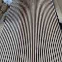 Art3d 4-Pack Glue-On Fine Bar Wainscoting Panel for Interior Wall Decor - 104 x 12 Inch Polystyrene Ultralight Slim Slat Wall Panels for Living Room Bedroom, Teak