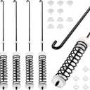 Upgraded W10780045 Washer Suspension Rods Kit for Amana Whirlpool Kenmore Washers, Replacement Suspension Rod Kit Fit for NTW4516FW3 RTW4516FW2 RTW4641BQ0 WTW4816FW2 WTW4800BQ1 NTW4605EW0