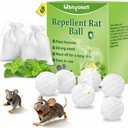 6 Pack Mouse Rodent Repellent Balls  Peppermint Oil to Repel Mice & Rats, Long Lasting 3 Months Protection, Safe for Pets & Kids  Natural Deterrent for Home, Garage, Car