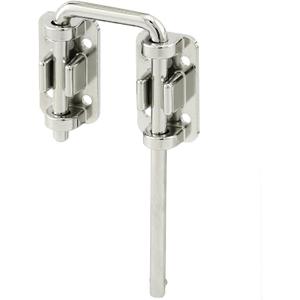 Prime-Line U 9847 Patio Sliding Door Loop Lock  Increase Home Security, Install Additional Child-Safe Security, 2-1/8 In. Hardened Steel Bar with Diecast Base, Chrome Plated (Single Pack)