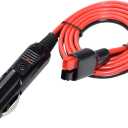 15A Car Cigarette Lighter Plug Extension Cable 12AWG Battery Charger Adapter 45A Connector Compatible with Anderson Powerpole- 3.3ft/1m