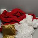 Santa Claus Costume for Men Santa Suit Adults 11pcs Mens Deluxe Professional Christmas Clause Outfit Xmas Cosplay