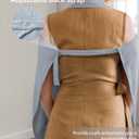 Blissful Diary Muslin Nursing Cover for Breastfeeding, Breathable Breastfeeding Cover up with Arch Neckline for Women, Nursing Apron(Light Blue)