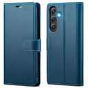 FLIPALM Wallet Case for Samsung Galaxy S24 Fe, RFID Blocking Credit Card Holder, PU Leather Folio Flip Kickstand Protective Shockproof Cover for S24 Fe (Blue, for S24 Fe - 6.4")