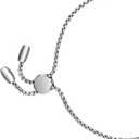 Petite Bracelet Watch for Women, Gifts for Girlfriend Diamond Dress Analog Watch Waterproof Silver Bracelet (Round - Silver Black)