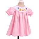 IBTOM CASTLE Baby Girl Birthday Party Dress: Toddler Short Puff Sleeve Crew Neck A-line Dress Cotton Ruffle Casual Birthday Party Decorations Cake Smash Summer Holiday Sundresses Pink 12-18 Months (Black)