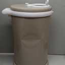 Ubbi Stainless Steel Diaper Pail, Odor Locking, No Special Bag Required, Award-Winning, Registry Must-Have, Taupe