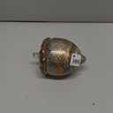 Boston International Glass Pumpkin Tabletop Shelf Dcor Autumn & Fall Decorations, Medium, Umber Grain Acorn