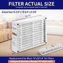 2-Pack 16x20x4 Furnace Filter, FC100A1003 Pleated HVAC Filter Replacement, Foldable Design for Easy Installation & Space-Saving (Actual Size: 15.94 x 19.75 x 4.38 Inches)
