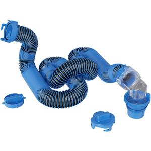 DUMPMAN RV Sewer Hose 20 Ft, Sewer Hose for RV Camper, RV Sewer Hose Kit with Swivel Fitting - Includes 90 Degree Clear View Sewer Adapter, and 2 Storage Caps