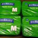 FitRight Ultra Heavy Absorbency Adult Diapers for Men & Women, Waist Size: Medium 32-44 inches, OptiFit Incontinence Disposable Briefs with Leak Protection for Seniors, 80 Count