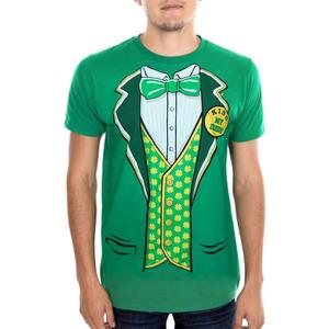 St. Patrick's Day Tuxedo Leprechaun Costume T-Shirt, M