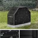 600D BBQ Grill Cover for Outdoor Grill 52inch, Heavy Duty, Waterproof, Weather Resistant, UV & Fade Resistant with Adjustable Drawstring, Gas Grill Cover (Black)