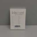 GardenCity Baby Shower Games - Baby Trivia and Word Scramble Game, 50 Double-Sided Cards (Minimalist) (White)