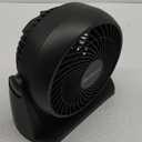 High-Performance Blizzard Air Circulator Fan, 3 Speeds, 90 Tilt, Removable Grill, Black