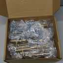 Goldenwarm 30 Pack 3 inch Gold Cabinet Handles Brushed Gold Cabinet Pulls Stainless Steel Drawer Pulls, Durable Kitchen Cabinet Handles - Bathroom Bedroom Dresser Handles Easy DIY Upgrade