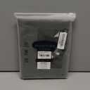 MooMee Bedding Pillowcases Pack of 2 100% Washed Cotton Linen Like Textured Breathable Durable Soft Comfy (Solid Olive Green, King)