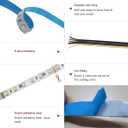 24V 5 in 1 LED Strip Lights RGB + CCT, RGB + White + Warm White (2800K to 6500K) RGBCW 5M Mixed Colour Adjustable Light Strips IP20 300 LEDs for Bedroom, Kitchen, Advertising Decoration