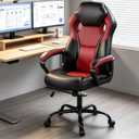 Office Gaming Chairs for Adults, Ergonomic Game Chair, Red and Black
