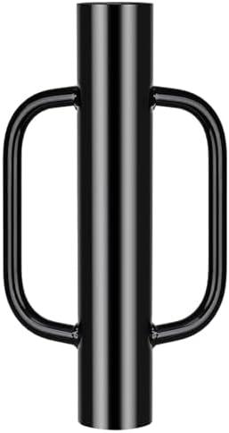 Gtongoko 12LB T Post Driver with Handles Heavy Duty Fence Post Driver Post Pounder for T-Posts，U Channel，Metal Post and Sign Post Pole Driver Tool,17 Inch Black