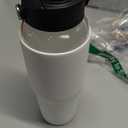 White Glass Water Bottle