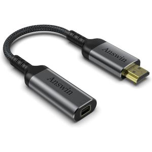 HDMI to Mini DisplayPort 4K Active HDMI to Mini DisplayPort Adapter for Xbox One/360, Mac Mini, PC/Laptops to Monitor, 2K@60Hz, 1080P@120Hz