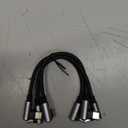 Right Angle USB C to USB C Cable 0.5FT 3Pack, Short 6 inch USB C Charger Cable 65W Fast Charging Cords for iPhone 15/16,Power Bank and USB Type C Devices