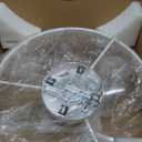 LEDIARY 22 Inch Ceiling Fans with Lights and Remote, Fandelier Low Profile Ceiling Fan, 3000K-6000K Dimmable Flush Mount LED Fan Light, White Modern Ceiling Fans with Lights for Bedroom