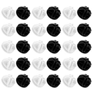 30Pcs Wire Cube Plastic Connectors (Black & White), Cube Connectors for Cube Storage Organizer and Wire Cube Storage, Higher Quality Wire Shelving Accessories