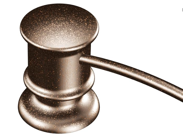Moen 3944ORB Deck Mounted Kitchen Soap Dispenser with Above the Sink Refillable Bottle, Oil Rubbed Bronze