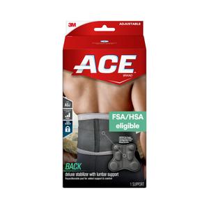 ACE Deluxe Back Stabilizer, with Lumbar Support, Back Brace, Doctor Developed, Adjustable, Helps with Herniated Discs and Sciatica 
One Size	32 - 48