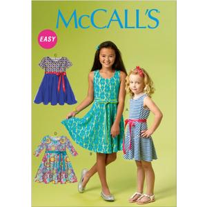 McCall Pattern Company M6915 Chidren's/Girls Dresses, Size CHJ, Green