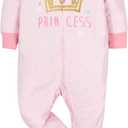 Gerber Baby-Girls 4 Pack Sleep 'N Play Footie (Pink) 0-3 Months