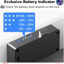 Anweller Smart Cabinet Lock, Hidden No Drill Adhesive Baby Proofing Child Proof Drawer Locks, Keyless RFID Bluetooth Cabinet Locks for Adults File Kitchen Cupboard Closet Liquor - Black