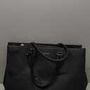 LOVEVOOK Laptop Tote Bag for Women, Office Work Bag Briefcase fit for 15.6 inch Laptop, Large Capacity Teacher Bag Handbag (Leather/Black)