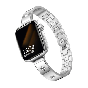Bands Compatible with Apple Watch 38mm 40mm 41mm 42mm 44mm 45mm 46mm 49mm, Women Stainless Steel Metal Wristbands Dressy Bracelet for iWatch Series 10 9 8 7 6 5 4 3 2 1 SE SE2 Ultra