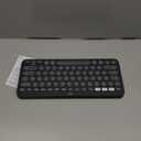 Logitech Pebble Keys 2 K380s, Multi-Device Bluetooth Wireless Keyboard with Customizable Shortcuts, Slim and Portable, Easy-Switch for Windows, macOS, iPadOS, Android, Chrome OS - Tonal Graphite