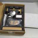 2 Handles Shower Faucet Set Rain Shower Head with Handheld Shower Combo Set Dual 2 in 1 Shower System Wall Mounted Matte Black