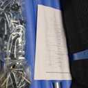 15FT Trampoline Net and Enclosure Replacement With Clamps, Screws, Bolts, Tube Caps - Fits 6 Straight Poles for 15 Feet Round Trampoline Frame