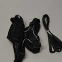 rabbitgoo Cat Harness and Leash for Walking, Escape Proof Soft Adjustable Vest Harnesses for Cats, Easy Control Breathable Reflective Strips Jacket, Black, M