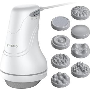 Cellulite Massager, Body Sculpting Machine, Lymphatic Drainage Massager, Handheld Electric Back Massager - White