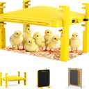 Brooder Plate for Chicks,Chicken Brooder Heater with Temperature Sensor Radiant Heating Panel for Chicken Coops Poultry (Yellow)