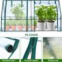 Ohuhu Portable Mini Greenhouse, 71"x36"x36" Greenhouses for Outdoors with Dual Large Zipper Doors & Ground Stakes, Waterproof & UV Protected Plastic Green House for Outside Garden Patio Transparent