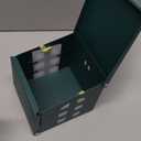 Squirrel Feeder for Outside Tree, Metal Squirrel Feeder with 3 Windows, Funny Squirrel Picnic Table Feeder for Chipmunks, Weatherproof Squirrel House Box for Outdoors