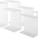 Acrylic Display Risers, Clear Rectangle Stands Shelf for Display 6Pcs