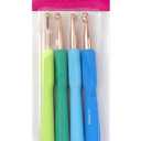 Boye 40-40045 Metal Ergonomic Crochet Hook Set for Medium and Bulky Weight Yarn, Sizes J/K/L/N, Multicolor, 4pcs