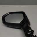 Dasbecan Left Driver Side Door Mirror Compatible with 2018-2024 Toyota Camry with Power Glass, Heated, Turn Signal, Blind Spot Detection, Manual Folding Replaces# TO1320368 87940-06840 Black 7PINS